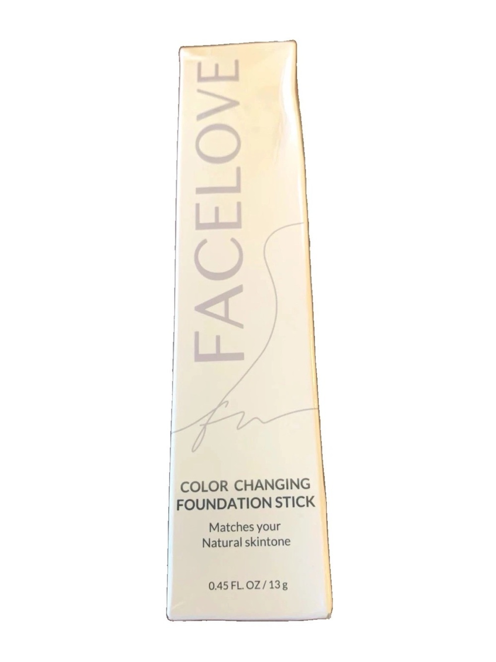 FACELOVE Color Changing Foundation Stick Adaptive Skin Tone 13g NEW SEALED